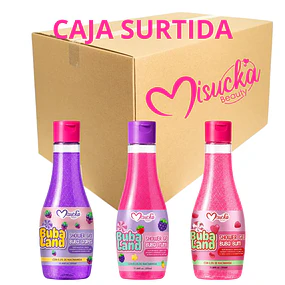 Caja de 24 Gel de Ducha Misucka Buba Land 350 ml - SURTIDOS