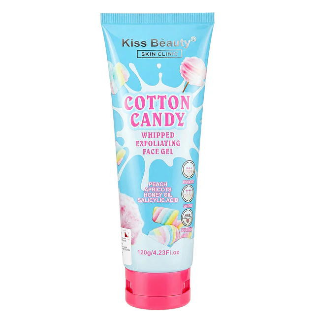 Gel Exfoliante Facial Kiss Beauty 120 g - Cotton Candy.