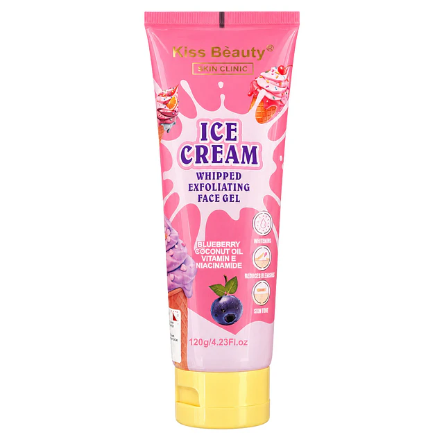 Gel Exfoliante Facial Kiss Beauty 120 g - Ice Cream.