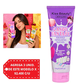 Gel Exfoliante Facial Kiss Beauty 120 g - Candy Fantasy.