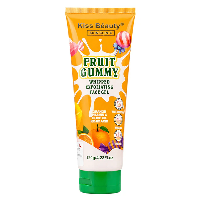Gel Exfoliante Facial Kiss Beauty 120 g - Fruit Gummy