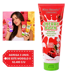 Gel Hidratante Facial Kiss Beauty 120 g - Cherry Boom. 