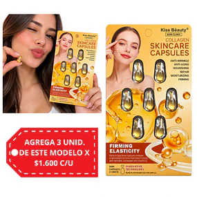 Cápsulas Faciales Kiss Beauty Cólageno 7 Unidades 