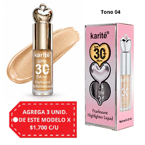 Iluminador Líquido Perlado Karité SPF 30+ - Tono 04