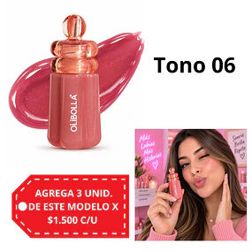 Gloss Labial Olibolla con Brillo y Efecto Hidratante - Tono 06
