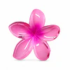 Pack de 6 Pinches de Cabello Flor Hawaiana Translúcida - Colores Surtidos 