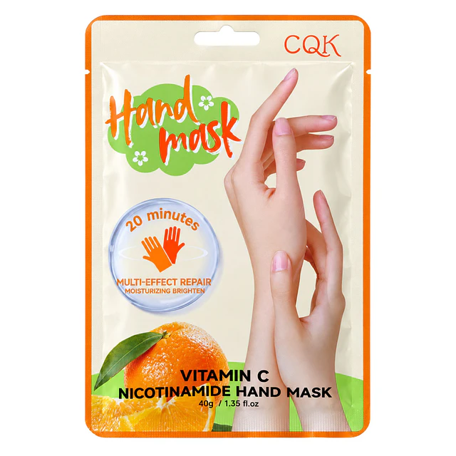 Mascarilla para Manos CQK con Niacinamida 40 g - Vitamina C. 