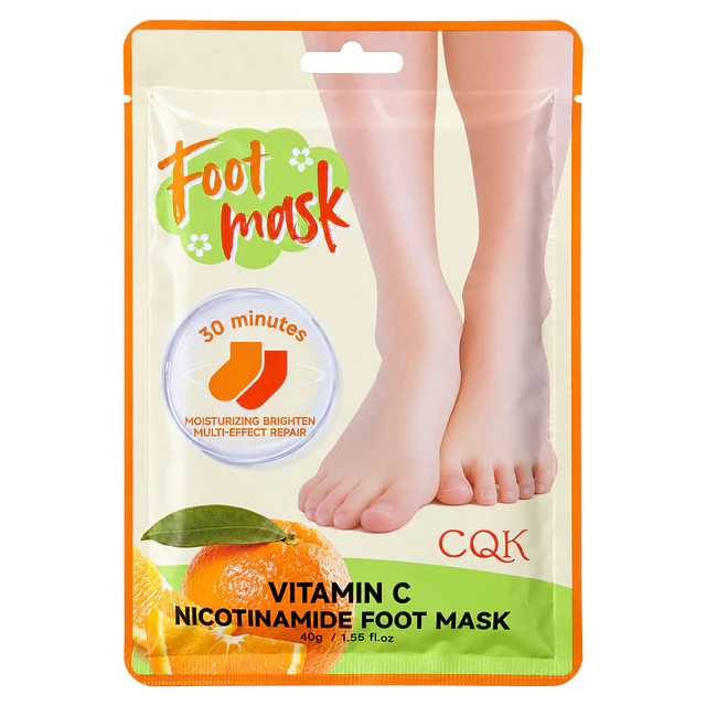 Mascarilla para Pies CQK con Niacinamida 40 g - Vitamina C 