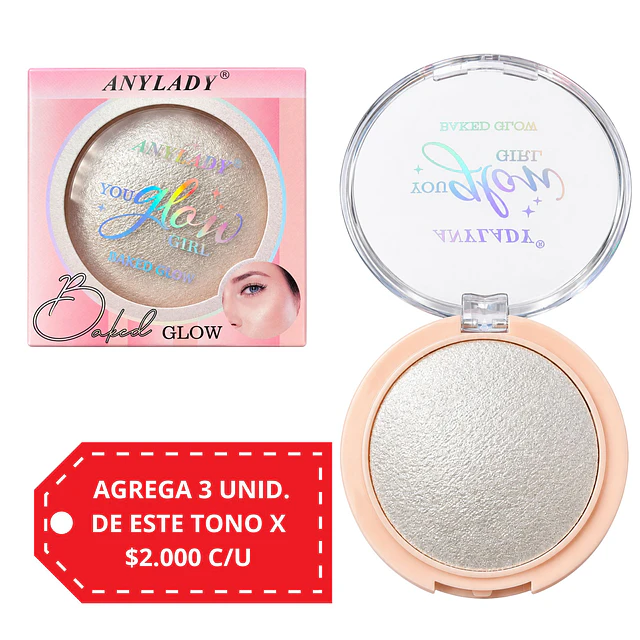 Iluminador Facial Anylady Baked Glow 2612 - Tono 01 