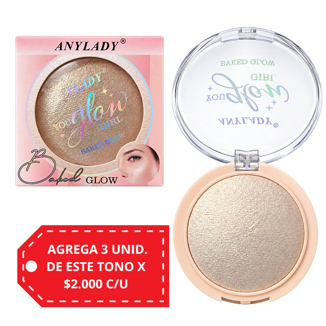 Iluminador Facial Anylady Baked Glow 2612 - Tono 03