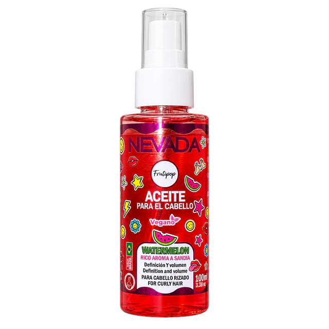 Aceite Capilar Nevada Frutipop - Sandia 100 ml 