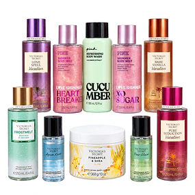 Lote Emprendedor Victoria's Secret y PINK - Mix Fragancia y Cuidado Corporal 10 Productos 
