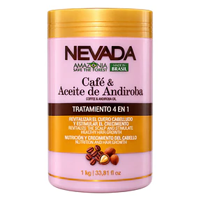 Mascarilla Capilar Nevada 4 en 1 Cafe y Aceite de Andiroba 1 kg 