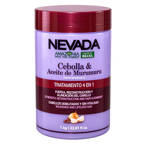 Mascarilla Capilar Nevada 4 en 1 Cebolla y Aceite de Murumuru 1 kg  