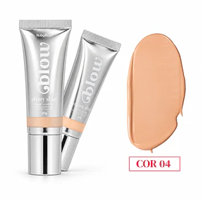 Base Líquida Ruby Rose Glow M303 Alta Cobertura - Tono 04