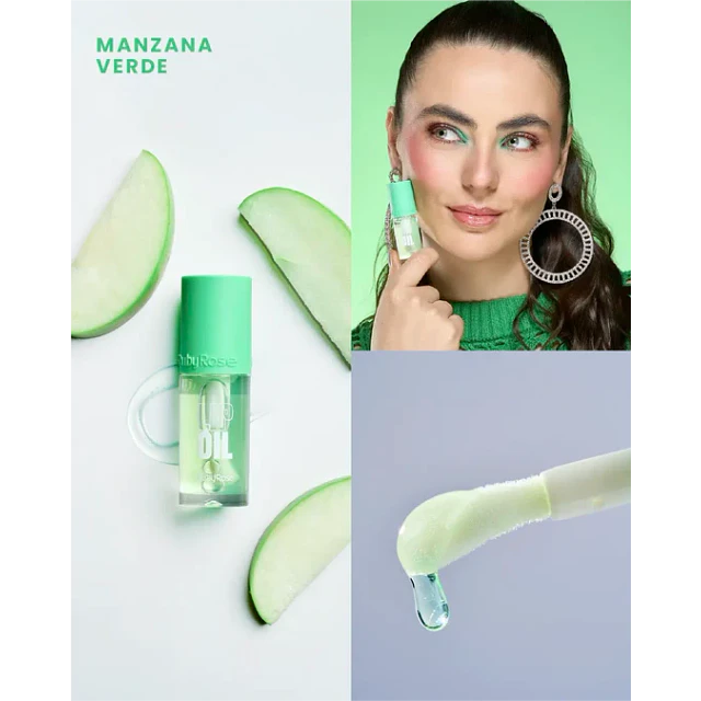 Aceite Labial Ruby Rose Lip Oil 8221 - MANZANA VERDE 