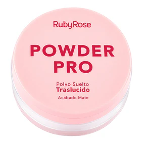 Polvo Suelto Ruby Rose Powder Pro PO01 - Traslúcido Mate 