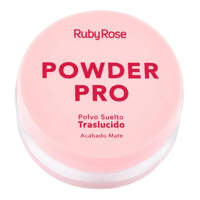 Polvo Suelto Ruby Rose Powder Pro PO01 - Traslúcido Mate 