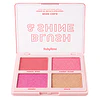 Paleta de Rubor e Iluminador Ruby Rose Blush & Shine M110 - Rose Gold 