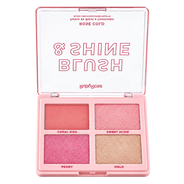 Paleta de Rubor e Iluminador Ruby Rose Blush & Shine M110 - Rose Gold 
