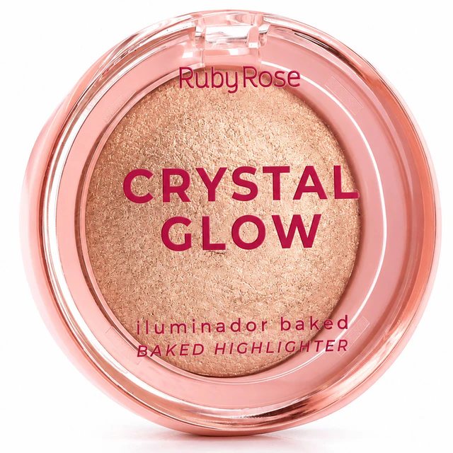 Iluminador Ruby Rose Crystal Glow Baked Acabado Luminoso - Opal shine 4000