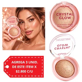 Iluminador Ruby Rose Crystal Glow Baked Acabado Luminoso - Opal shine 4000