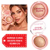 Iluminador Ruby Rose Crystal Glow Baked Acabado Luminoso - Opal shine 4000