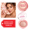 Iluminador Ruby Rose Crystal Glow Baked Acabado Luminoso - Pink Champagne 6000
