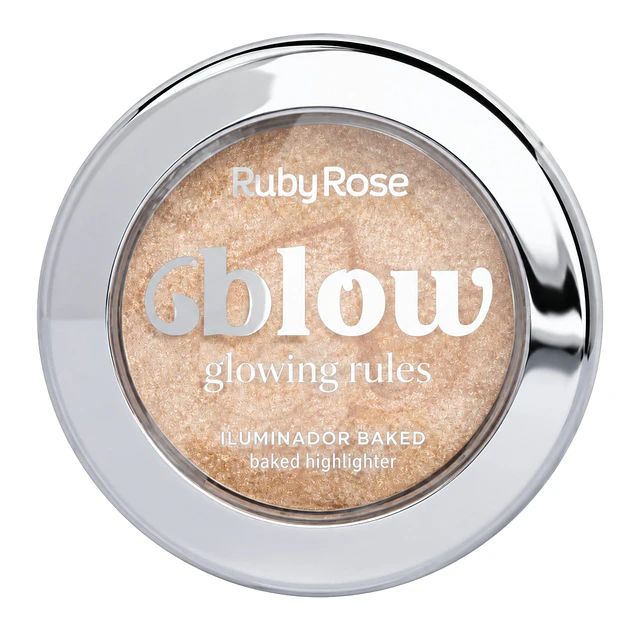 Iluminador Facial Ruby Rose Glow Baked de Alta Luminosidad - IB10 