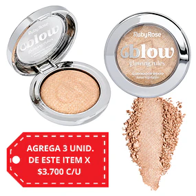 Iluminador Facial Ruby Rose Glow Baked de Alta Luminosidad - IB10 