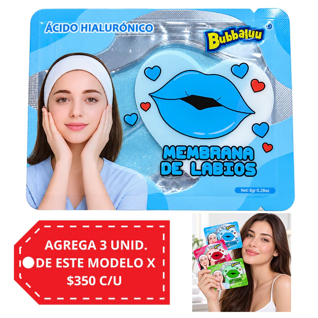 Membrana de Labios Bubbaluu - Ácido Hialuronico 