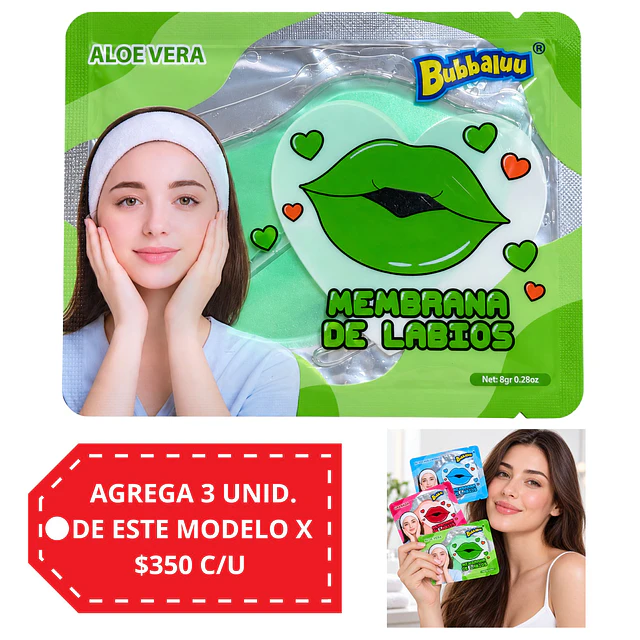 Membrana de Labios Bubbaluu - Aloe Vera 