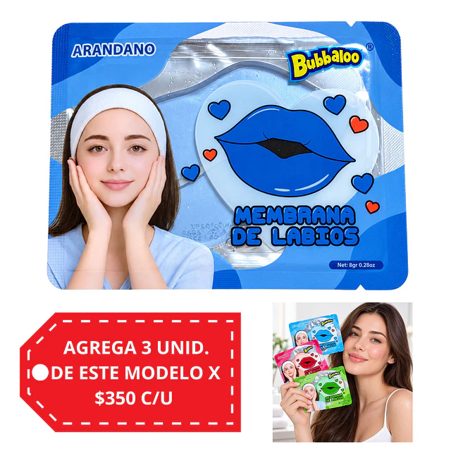 Membrana de Labios Bubbaluu - Arandano 