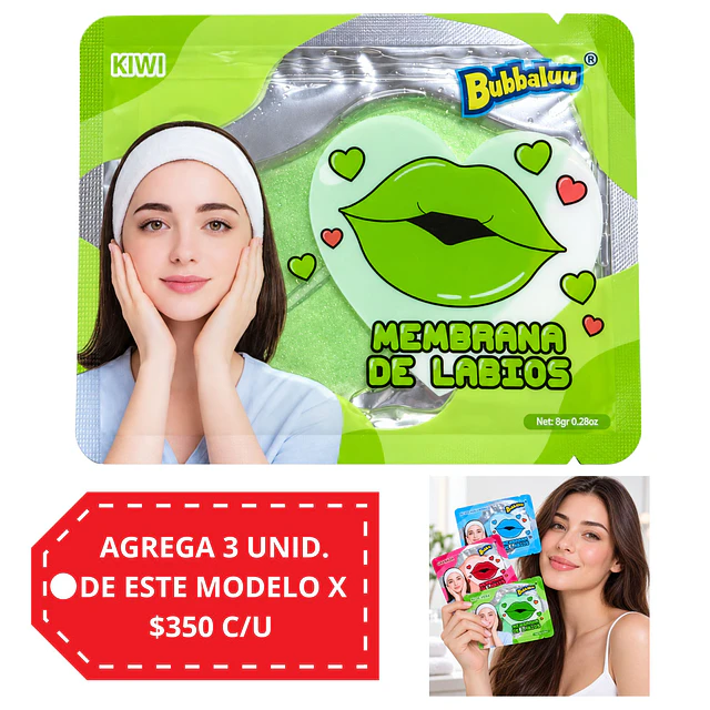 Membrana de Labios Bubbaluu - Kiwi