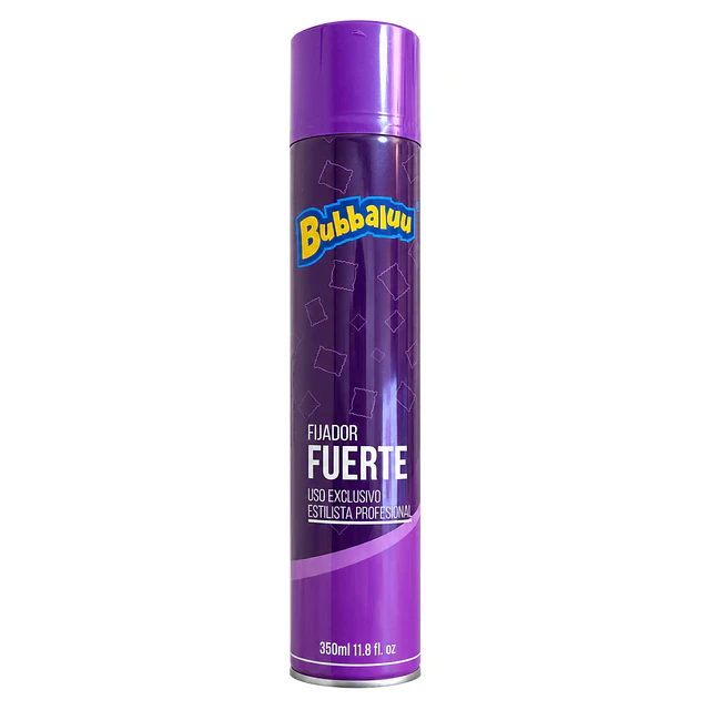 Fijador Capilar Bubbaluu Fijacion Fuerte 350 ml - FT2744