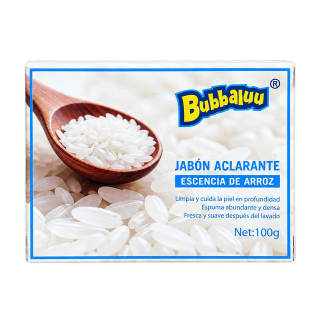 Jabon Aclarante Bubbaluu Esencia de Arroz 100 g - FT1948