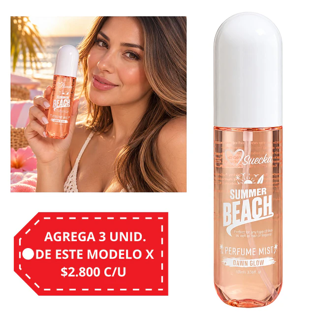 Body Mist Para Cuerpo y Cabello  Summer Beach Misucka - 100 ML - DAWN  GLOW