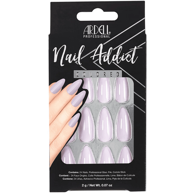 Set de Uñas Postizas Ardell Nail Addict Colored - LILAC 