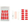 Set Uñas Postizas Ardell Nail Addict Solids - Cherry Red