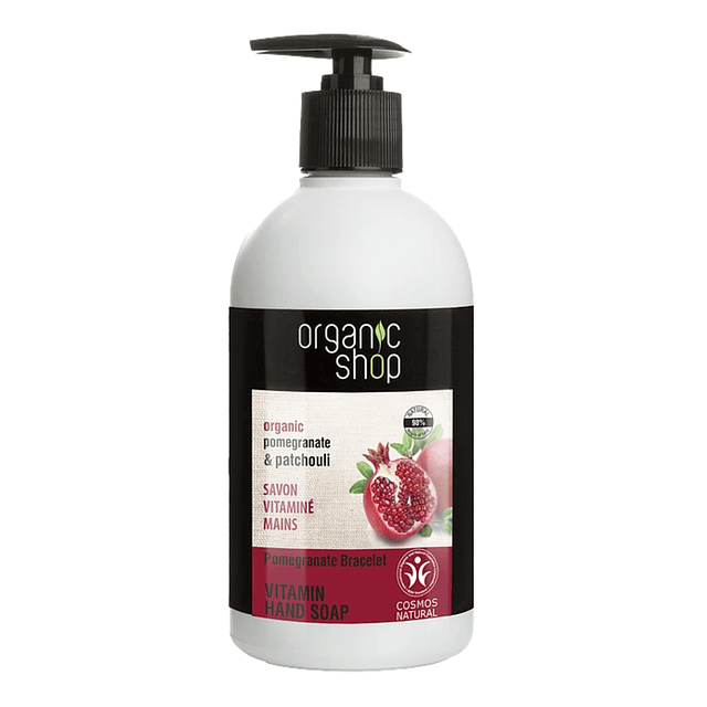 Jabón de Manos Nutritivo Organic Shop - Pomegranate y Patchouli