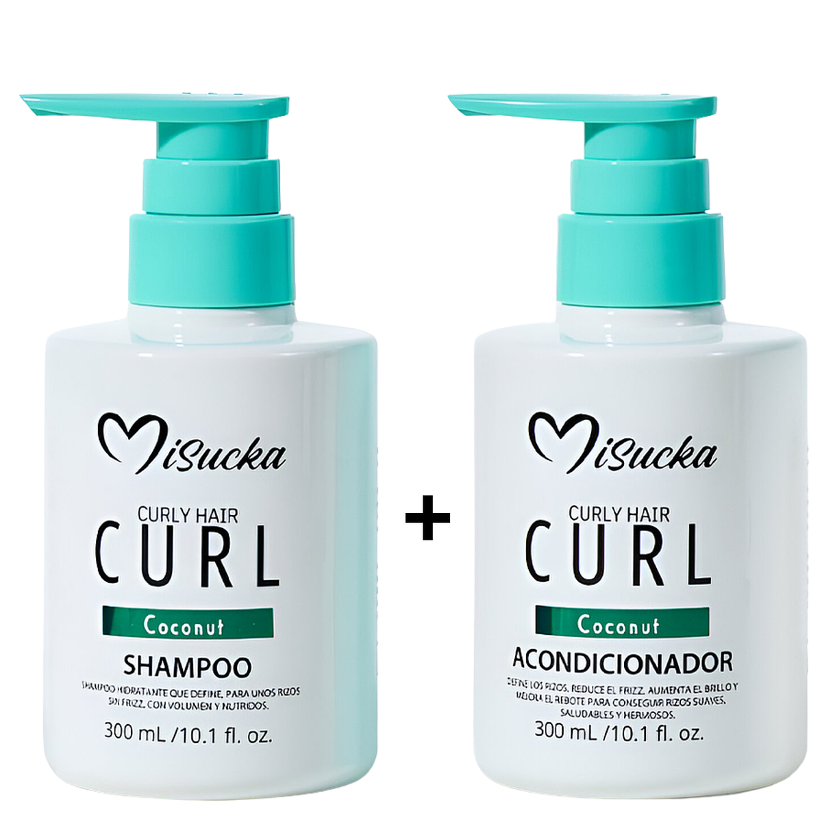 Pack Shampoo y Acondicionador CURLY / RIZOS MiSucka - 300 ML