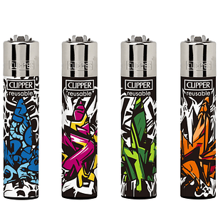Encendedores Clipper  URBAN WEED 3