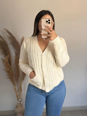CARDIGAN TRENZADO 