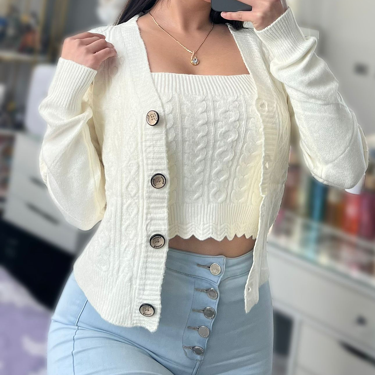 Cardigan + Top AK-2017 1