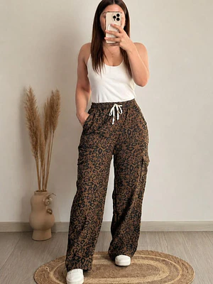 PANTALÓN COTELLE ANIMAL PRINT INTERIOR CHIPORRO