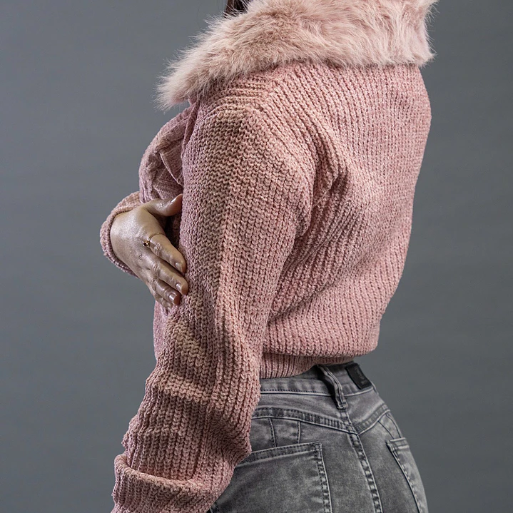 CARDIGAN CUELLO PELUDO  5