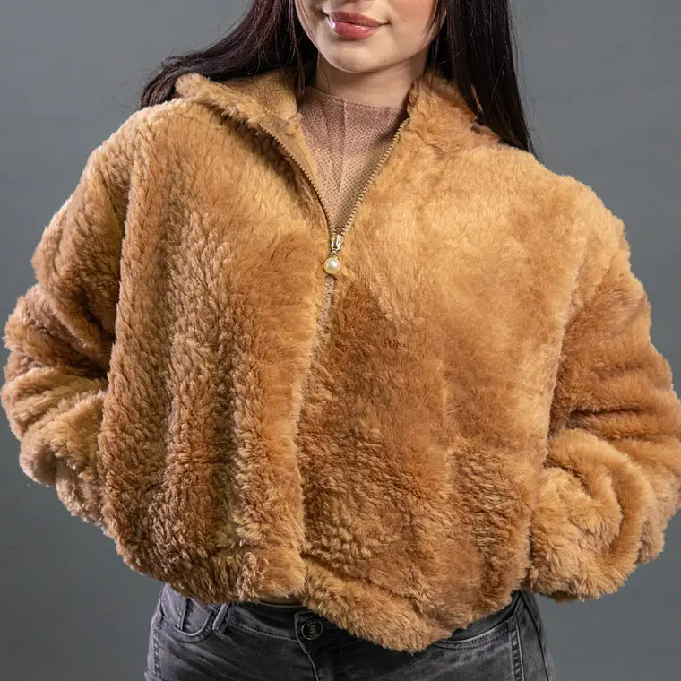 CHAQUETA EFECTO TEDDY DE CORDERITO 4