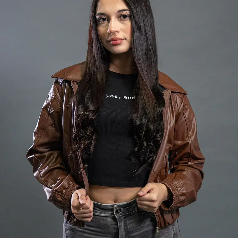 CHAQUETA ECOCUERO CON MICROPOLAR 5