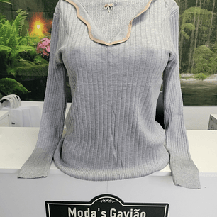 Camisola Malha com Cordão