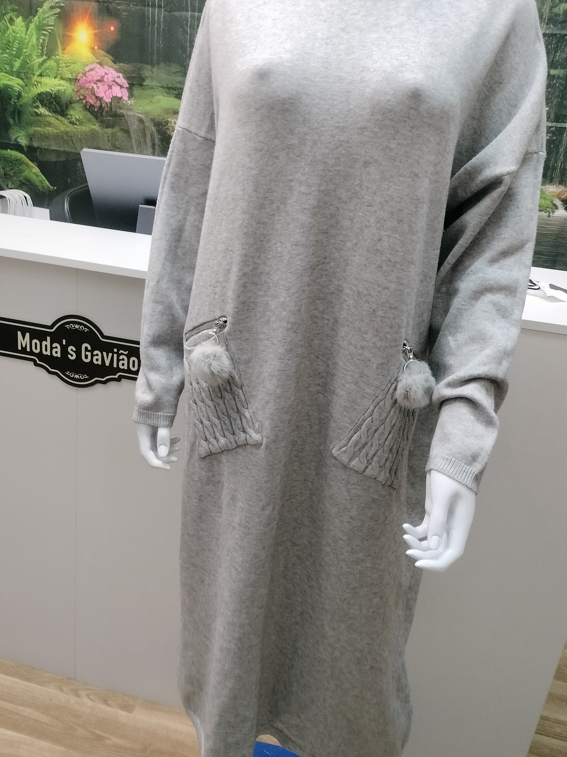 Vestido Malha Chique Manga comprida  2